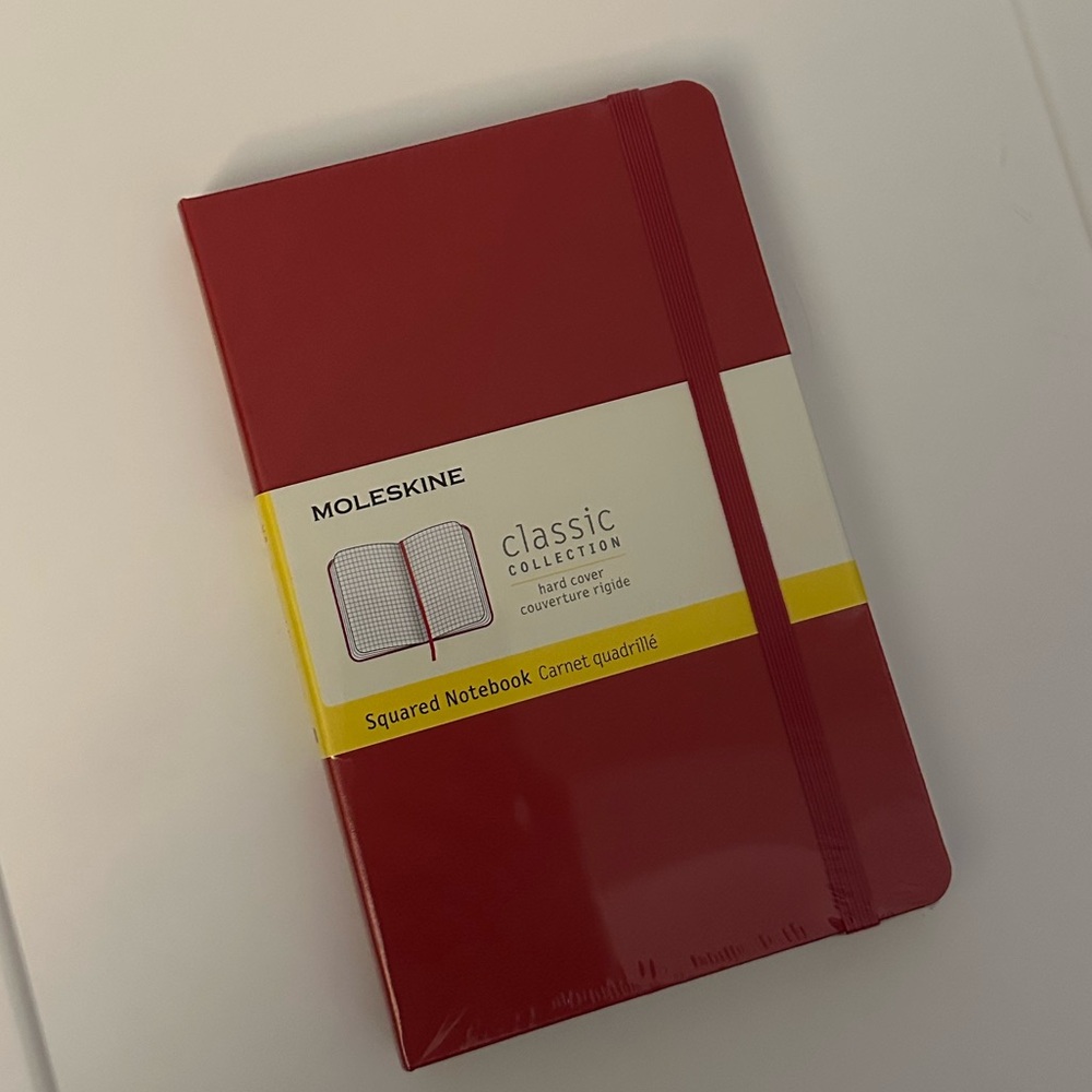 New Red Moleskine Squared Notebook